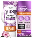 LilyAna Naturals Eye Cream for Dark Circles and Puffiness, Under Eye Cream for 皱纹和袋子,抗衰老 - 帮助改善干燥性;敏感皮肤 - 1.7 oz - 在美国制造