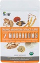 Sayan 7 蘑菇 USDA 有机提取粉末 补充剂 4 oz / 113g - Chaga, Reishi, Cordyceps, Maitake, Shitake, Lion's Mane and Turkey Tail, no fillers, 添加到咖啡或茶中,果实体