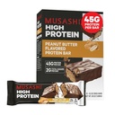 MUSASHI High Protein Bar, 45g Protein, Chocolate & Peanut Butter