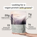 含有超食品、维生素和矿物的蛋白质-维根蛋白粉 -- -- 每服20克植物蛋白(焦油花生)
