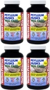 Yerba Prima Psyllium Husks Veg Caps - 180 Counter (Pack of 4) - Vegan, Non-GMO, Gluten Free, Colon Cleanser, 古特健康与规律的每日纤维补充剂