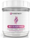 妇女可食用氨基甲酸(PureFINITY Collagen Peptides for Women)——I型、II型、III型、V型和X型,配有Biotin和Hyaluronic酸,支持健康皮肤,骨骼,毛发和钉子——非GMO,草皮,不味,10.7oz(1个月供应)