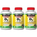 Kirkland 签名 最大威力 维生素 D3 2000 I.U.,包 3
