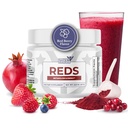 红(Reds) - 配有39种超级食品的超级红(Super Reds)粉(Super Reds) 抗氧化剂-Rich红粉(Rich) 超食品 Probiotics & 消化酶 能源 代谢与古特健康 - 红莓火焰