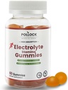 运动员用电解胶 - 橙色Flavor, 电解胶补充60 Gummys, 增强耐力和肌肉整容预防, 每架2 Gummys