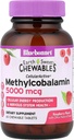 BlueBonnet 营养 地球 甜菜 甜菜 细胞活性 甲基Cobalamin, Raspberry, 5,000 mcg, 60 块可切片
