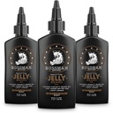 Bossman Jelly Beard Oil for Men 3 Pack (总合12 oz, Stagecoach Scent) – 柔软,摩尔化和带有天然成份的条件