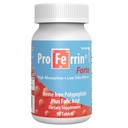 高吸附Heme铁聚苯乙烯的Properrin Forte-12mg. 易于"Gut. 90平板1mg的Folic Acid"协助红血球生产. 不受咖啡,钙或PPI影响.