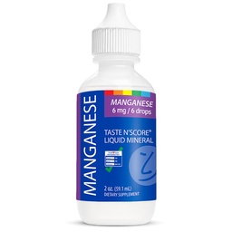 品尝N'Score Manganse液态离子矿物补充剂;100%纯度;6毫克;118升
