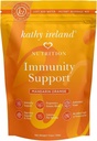 Kathy ireland Imune 支持粉末、健康助推器、免责防御补充剂,配有维生素C、D、锌和长老莓、即时饮料混合剂、普通话橙,7.4 oz