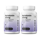美拉图宁20mg快速溶解片 - 高Potency,快速演技,自然睡眠支持 - 成人睡眠援助 - 非粗鲁,无药方 - 120 睡眠药 - 包装 2