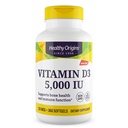 健康原产地 维生素D3 (拉诺林) 5000 IU Softgel - 骨质健康和免疫支持补充剂 - 易食用维生素D补充剂 - 无脂维生素D3补充剂 - 360 Softgels