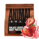 动物Whey 隔离蛋白粉 - 装入工作前和工作后肌肉构建器,并用消化酶为男女进行恢复 - 25g蛋白,大味,低糖 - 草莓 2 lbs