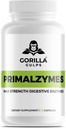 Gorilla Gulps - Primalzymes - 最大强度消化酶,60 Veggie Capsules