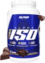 Alpha Supps ISO, 低碳化物100%Whey蛋白蛋白隔离粉, 25格拉姆/ 服务, 帮助支持肌肉生长, 低糖和无糖( 巧克力蛋糕, 2磅)