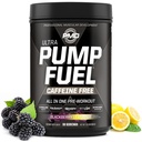 PMD 运动泵燃料 Ultra Cafeine 免费 - Premium Prewout Powder & Muscle Pump, 更大的焦点,耐力和复苏,Premium Creatine, Arginine & Beta Alanine - BlackBerry Lemonade(30位服务员)