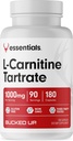 Bucked Up L-Carnitine Tartrate 1000 mg, 基本要素(90架,180辆卡普列)