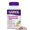 Natrol快速溶解Melatonin 10毫克,Melatonin 休息补充剂,成人睡眠支持,100 Citrus-Flavorited 片,最多100天供应量