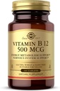 Solgar Vitamin B12 500 mcg - 100平板电脑 - Vegan, Gluten Free, 奶制品 Free, Kosher - 100 services