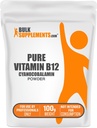 Bulk Assupports.com 纯维生素B12 粉末 - Cyanocobalamin,维生素B12 Supplement - Vegan & Gluten Free, Multi Services, 100g (3.5 oz) (Pack of 1)
