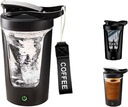 电蛋白摇摆瓶,便携式混音杯,USB C可充电,BPA-Free Tritan,450ml/16oz,500mAh,用于平滑摇摆