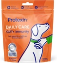 Protexin Daily Care Gut+ 豁免###60 Dog Chews,土耳其和Cranberry Flavor Dog Supplement ###狗的亲生药物,狗的后生药物