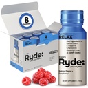 (原始内容存档于2017-03-02). Ryde: Relax Shot QQ Raspberry Flavor QQ Lemon Balm, L-Theanine, Ginseng & Chamomile QX0 Calories, 0 Sugar QX2 FL OZ Shots QQX帮助你放松* (8 Pack).