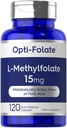 Carlyle L Methylfolate 15mg → 120 Capsules → 数值大小 Max Potency → 优化与激活 → 非GMO,Gluten Free Supplement → 甲基Folate, 5-MTHF → 由 Opti-Folate 编写