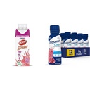 BOOST 微风清营养饮料,9g蛋白,250Nutrient-Rich Calories, Wild Berry, 8 fl oz & 确保液体清营养饮料,0g 脂肪,8g 蛋白质,蓝莓石榴, 10 Fl Oz