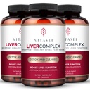VITASEI Liver Cleanse Detox & Reference, Liver Complex W/Millk Tetle Extract, Garcinia, Crucumin C3, 支持草药补充剂,女性和男性戒毒公式, 60 Capsule (第3页)