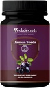 Jamun(Blackbarry) Capsules 60 Counter QQ Syzygium Cumini 100%天然Jamun种子粉制作 QQ草药补充 QQ Ayurvedic 营养 QQ 消化与健康支持