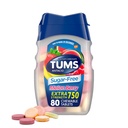 TUMS 超强可口可口的无糖安非他明药片,用于心脏烧伤救济, Melon Berry - 80 Counter