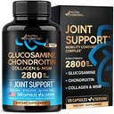 Glucosamine Chondroitin MSM Collagen QQ FSA HSA 合格QQ 联合支持补编 2800 mg QQ 在美国制造 QQ FSA 批准产品 QQ 灵活营养 维生素QQ 用于男女,120 Capsules