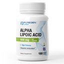 纯原实验室 Alpha Lipoic Acid 600mg[高概率] 180 服务-抗氧化剂支持 | 无有害添加剂 | N-GMO、NO Gluten和乳制品,每Veggie Capsule600毫克 - 美国制造