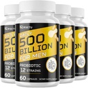 男性的抗生素,500亿CFUS & 12 Strains Mens 配有Turmeric Cranberry、Goji、Gut Health for Men, 用于消化健康、Gut、Bloating & Gas、Imune、能源支助、120天供应