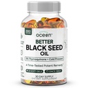 有机物 海洋更好 黑种子 油冷压 - 纯 Nigella Sativa 油用于免疫支持 - 5% Thymoquinone - 支持记忆、生命力和细胞健康