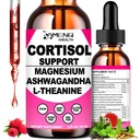 Cortisol 补充液滴,17-in-1 Cortisol 减压剂 w. Ksm-66 Ashwagandha Theadine Rhodiola Rosea Magnesium Phosphatidylserine, Hormone 平衡和下科尔蒂索尔 妇女冷静*