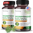 Wormwood Black Walnut 整体 Cloves Ginger - 支持文摘井,Liver cleanse, 联合健康 - 120天供应 - 在美国制造