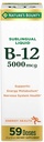 大自然的丰产维生素B12 500 mcg 亚语言液体、心血管健康和细胞能量支持,2 Fl Oz(1个计数)