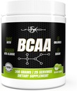 Unitech USK BCAA + 肌肉恢复、耐力支持和营养吸收的劳动补充 + 富含维生素C、B6、Valine、Leucine和Isoleucine + 绿色苹果火焰,300g
