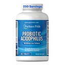 清教徒的"骄傲日报" Probiotic Acidophilus, 1亿活文化, 消化剂的饮食补充, Gut, 和Immune健康, Soy, Sodium, 和Gluten Free, 8个月供应, 250块餐具