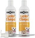 用于狗和猫的Dinovite Lickochops 补充Omega-6、3脂肪酸、Probiotics和维生素E、16 oz 与泵