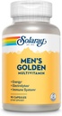 SOLARAY MEN的金色多维明 → 电解,豁免,前列腺,能量 → 维生素 A, C, E, B1, B2, B6, B12, 维生素 D, 钙 → 90ct, 30 Serv.
