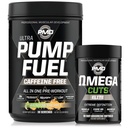 PMD体育 Ultra Pump fuel Cafeine Free - Pre Workout - Rainbow Sherbet (30 services) 体育奥米加切 Elite 热力烧烤机(90 Softgels)