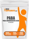 Bulk Assupports.com PABA 粉末 - 氨基苯甲酸,PABA 健康补充 - Vegan & Gluten Free, 每服500mg, 100g (3.5 oz) (一袋)