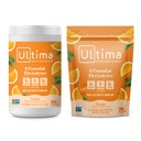 Ultima Electrolyte Powder Drink Mix Bundle – 免糖箱 – 橙色,90个服务罐和20个棒包 – 6个电解质和矿物 – Keto Friendly, Vegan, Non-GMO