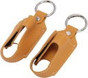 普通Athma Inhaler Holder, Inhaler Case Inhaler 携带 Holder Clasp 关闭安全武警Clip 2pcs 便携式PU 皮革 吸入器保护持有者(图尔默里)