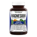 FarmHaven Magnesium Complex – Magnesium Glycnate & Malate w/Vitamin D3, 百分百切合麦斯吸附剂, 蔬菜 – Bone Health, Nerves, Muscles, 120 Capsules, 60天