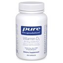 纯封装维生素D3 25 mcg (1,000 IU) - 支持骨、联合、乳房、心脏、科隆和免疫健康的补充 - 与维生素D-250 Capsules