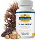 简单承诺 PuraBurnTM - 爱尔兰有机海蚊、Bladderwrack和Burdock根的草药健康补充剂 - 支持消化性健康和营养吸收 - 60 Capsules